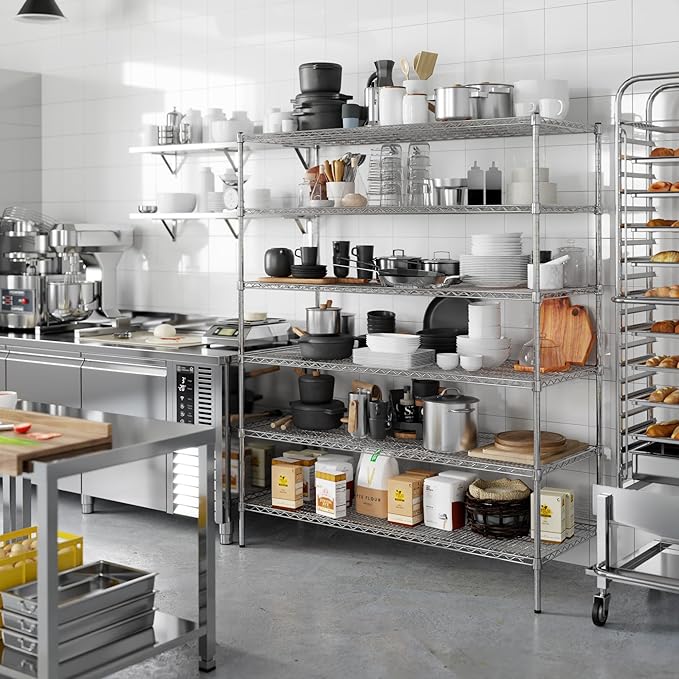 Regal Altair 24" Deep x 60" Wide x 74" Height Wire Shelving Kit | 6-Tier | NSF - Image 5