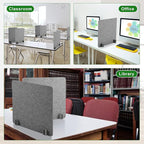 Kisston 6 Pack Acoustic Desk Divider Desk Partition 24 x 24" Stand Up - Image 6