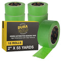 Dura-Gold Green Automotive Masking Tape 2 Inch, Case of 18 Rolls by Dura-Gold
