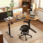 Agilestic Electric Standing Desk, L-Shaped 55 Inches Height Adjustable Desk - Image 2