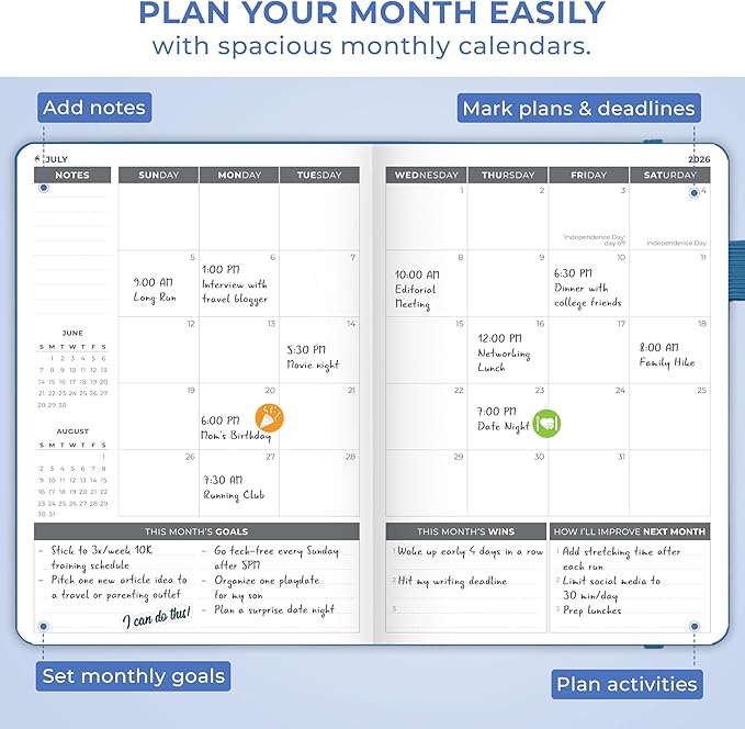 Clever Fox Dated Planner 2026-2027 – Weekly Life Planner Notebook - Image 7
