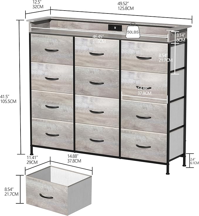 Welfuturer Dresser for Bedroom - Image 2