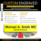 Personalized Name Plate with Choice of Mounting Holders - Image 2