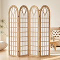 ALeesing Folding Room Divider Privacy Screen Freestanding 4-Panel Shoji Style by ALeesing