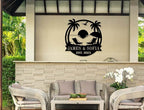 Personalized Beach Metal Monogram Sign, Custom Palm Trees Sign, Outdoor Metal - Image 4