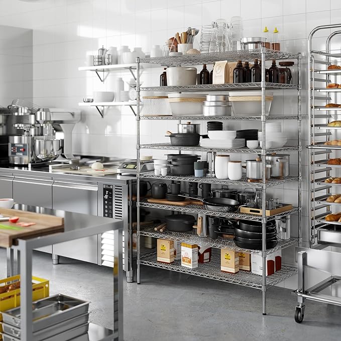 Regal Altair 24" Deep x 48" Wide x 74" Height Wire Shelving Kit | 8-Tier | NSF - Image 2