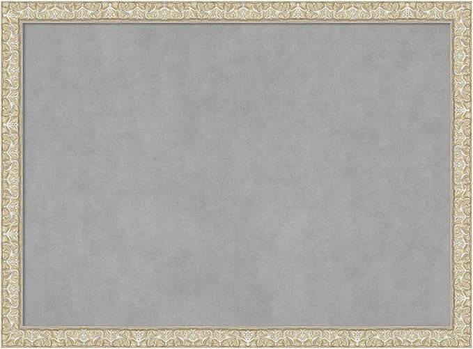 Amanti Art Silver Framed Magnetic Board 22x30 Medium Vision Board by AmantiArt