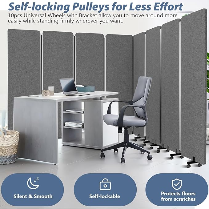 Acoustic Room Divider Privacy Panel - Image 3