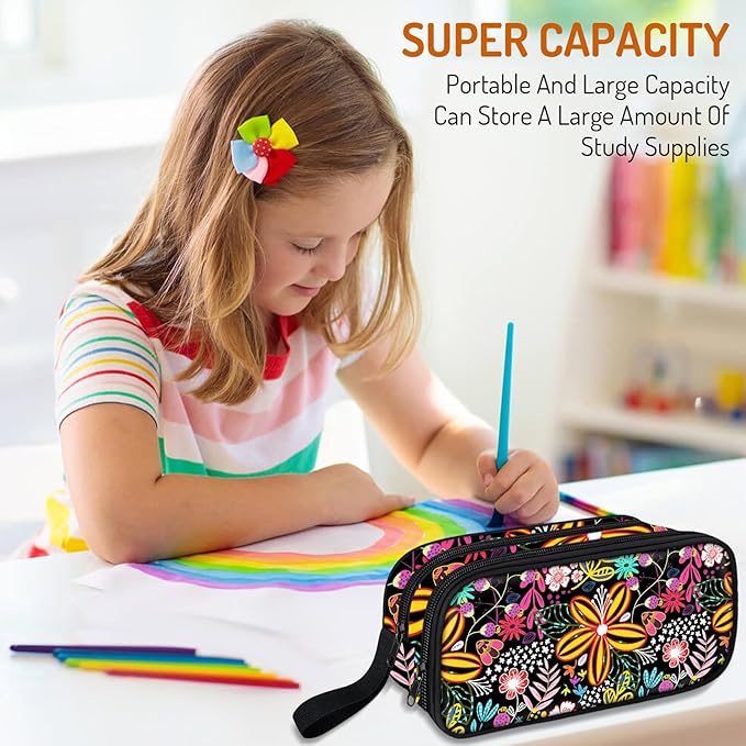 Cute Pencil Case for Girls, Large Girls Pencil Pouch for School Supplies - Image 6