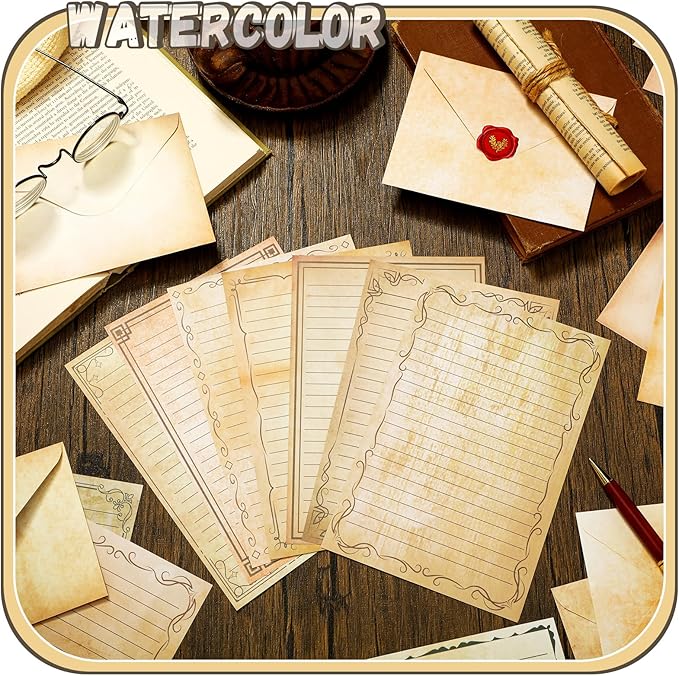 TaoBary 160 Pcs Stationery Paper Set 50 Double Sided Stationery Papers - Image 2