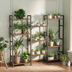 SUPERJARE Triple 4 Tier Bookshelf, Bookcase - Image 4
