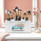 Exqcom Rustic Farmhouse Floral Truck Pen Pencil Holder, Farmhouse Office Decor - Image 5