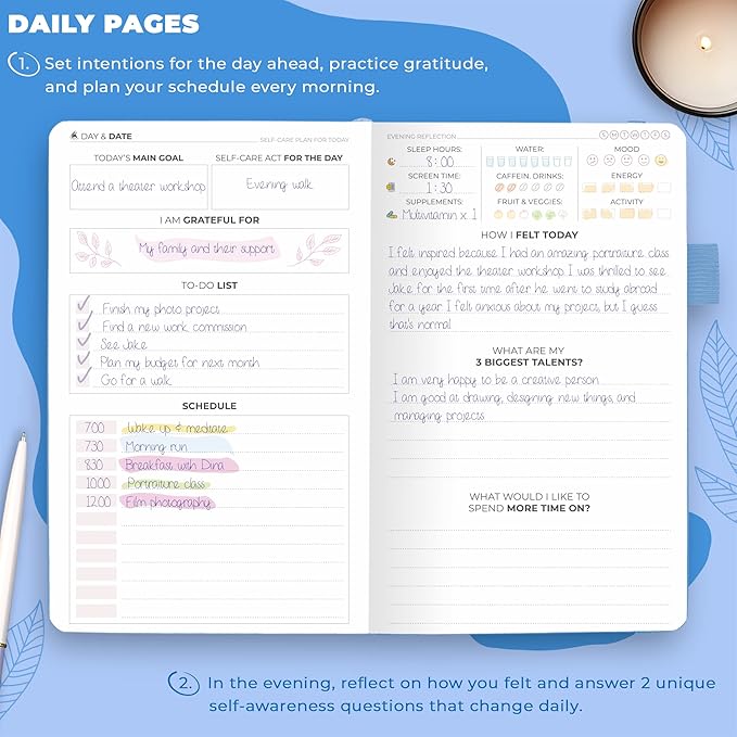 Clever Fox Self-Care Journal Pocket – Daily Reflection Notebook – Mental Health - Image 4