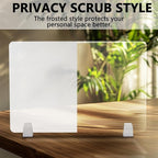 GOOFCXO 4 Pcs Desk Divider Privacy Panel 23.6 x 15.8 Inch Counter Desk Acrylic - Image 3