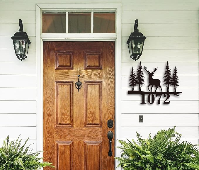 Personalized Metal Deer Address Signs - Image 3