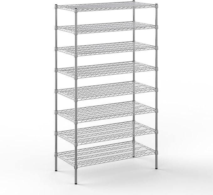 Regal Altair 21" Deep x 42" Wide x 74" Height Wire Shelving Kit | 8-Tier | NSF by Regal+Altair