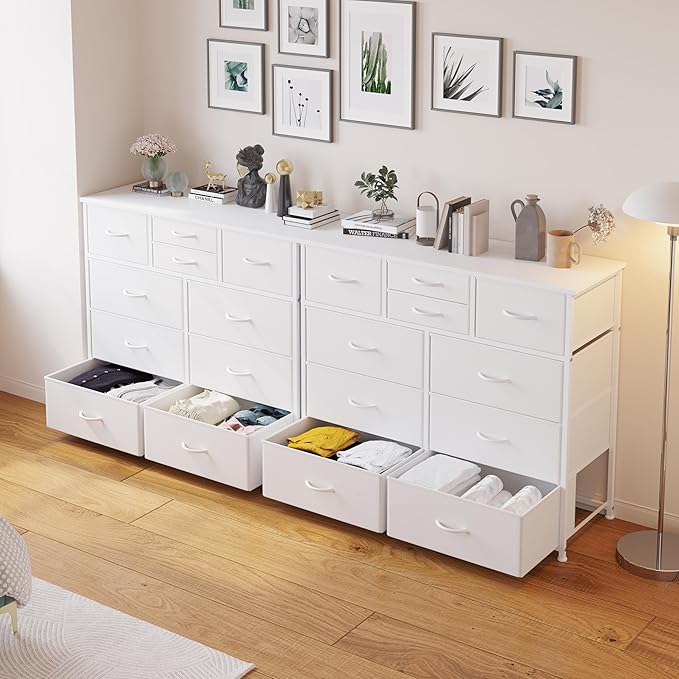 LUMTOK 10-Drawer Dresser, Fabric Storage Dressers Drawers - Image 8