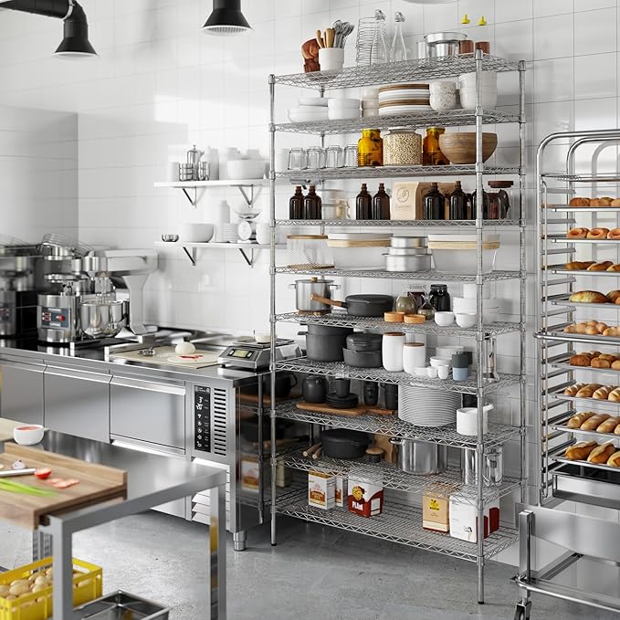 Regal Altair 18" Deep x 48" Wide x 96" Height Wire Shelving Kit | 10-Tier | NSF - Image 7