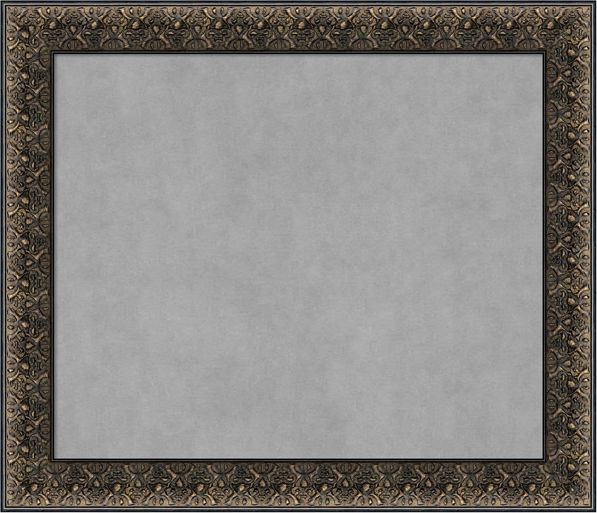 Amanti Art Black Framed Magnetic Board 25x29 Medium Vision Board