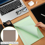 Resurhang 6 Pcs Legal Pad Top Spiral Bound Notebook 70 Sheets Double Sided - Image 6