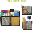 Neudeco Locker Shelf Organizer, Magnetic Pencil Holder, Metal Storage Basket - Image 3