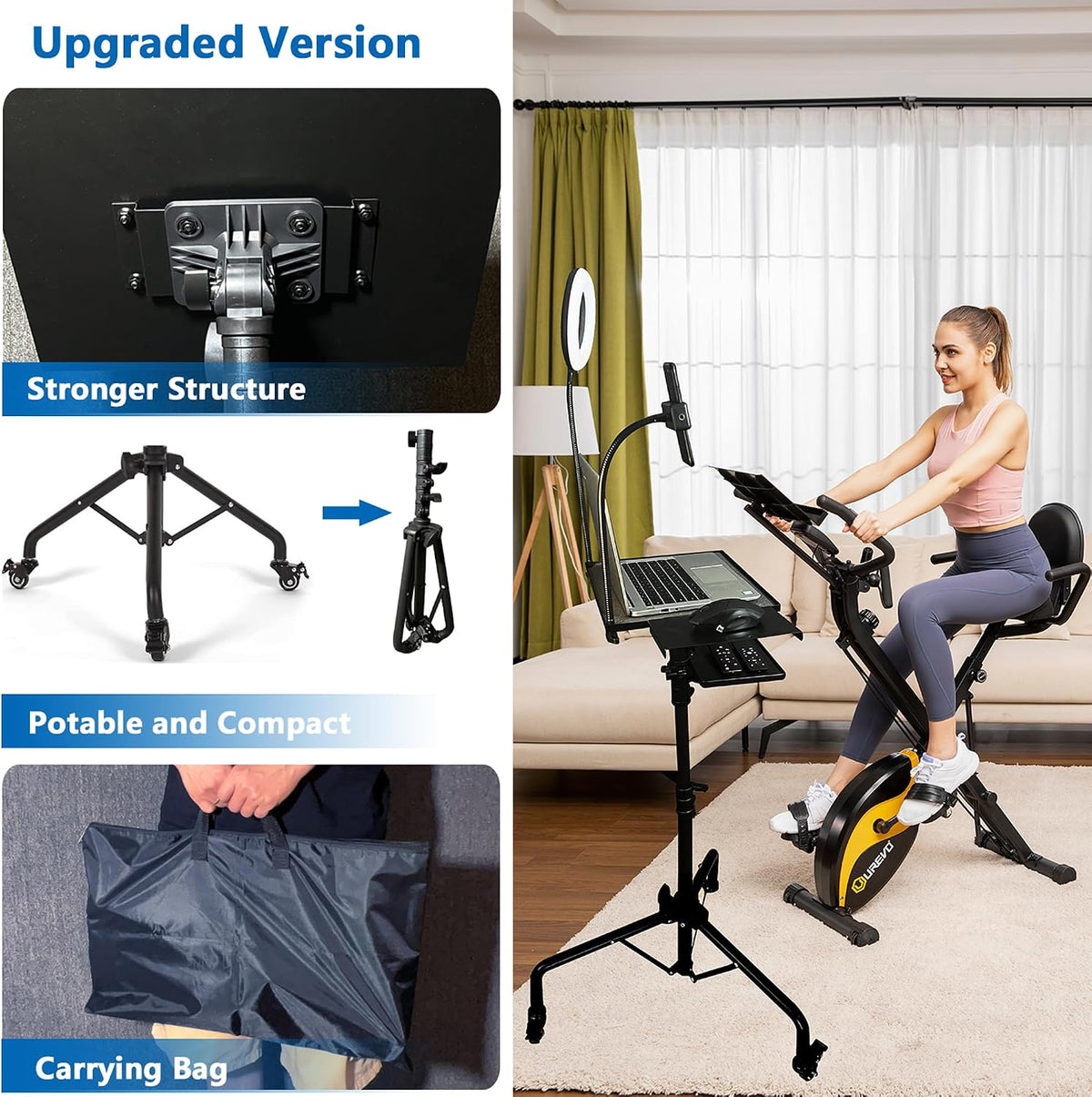 Projector Tripod Stand with Wheels Laptop Tripod Stand Projector Tripod Lapto...