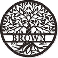 Personalized Tree of Life Metal Wall Sign, Custom Tree of Life Wall Art by HYTSIGN