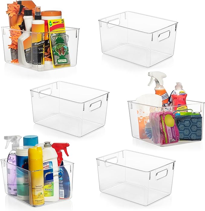ClearSpace Clear Plastic Storage Bins – Pantry Organizers & Storage Containers by ClearSpace