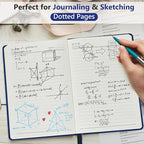 PERCUN Dotted Journal Notebook for Men & Women, 160 Pages Dot Grid notebook for - Image 3