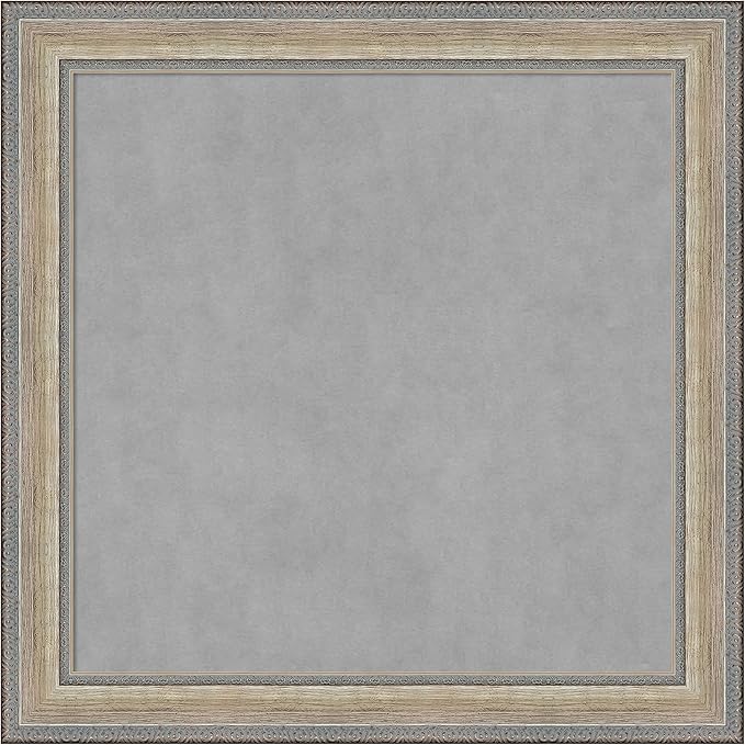 Amanti Art Silver Framed Magnetic Board 29x29 Medium Vision Board by AmantiArt
