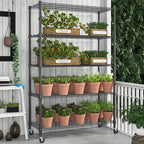 Homdox 5 Tier Storage Racks and Shelving, 3000LBS Commercial Adjustable Wire - Image 5