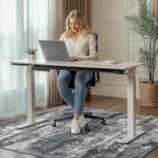 Office Chair Mat for Hardwood Tile Floor, Abstract 48"X 72" Desk Mats for - Image 2