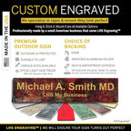 Custom Name Plate with Choice of Mounting - Image 2
