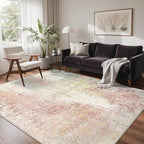 GENIMO Washable Area Rugs for Living Room, 8x10 Modern Non Slip Rugs, Low Pile - Image 2