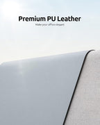 YSAGi Leather Desk Pad Protector, Office Desk Mat, Large Mouse Pad, Non-Slip PU - Image 2