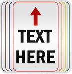 Custom Arrow, Custom Directional Sign, Up Arrow, 12x18 Inches, 3M EGP Reflective