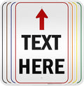Custom Arrow, Custom Directional Sign, Up Arrow, 12x18 Inches, 3M EGP Reflective by MySignCenter