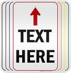 Custom Arrow, Custom Directional Sign, Up Arrow, 12x18 Inches, 3M EGP Reflective by MySignCenter