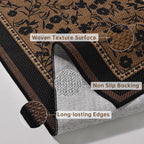 dweike easy jute non slip runner rug, 2x6, package contents