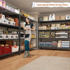 REIBII Storage Shelves 45.3''W Wire Shelving Unit 4 Tier Metal Shelves - Image 2