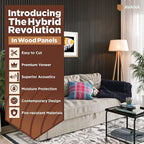 Avana Acoustic Wood Wall Panels – 47.2 x 12.6 Inch Smoke Oak Acoustic Panels 1 - Image 2