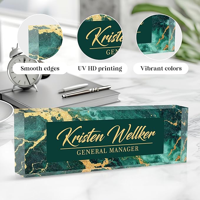 Custom Office Name Plate for Desk, Desk Name Plate Personalized, Personalized - Image 3