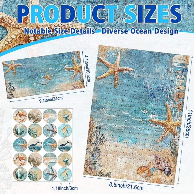 TaoBary 160 Pcs Stationery Paper Bulk 50 Double Sided Stationery Papers - Image 3