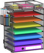 GoldOrcle 8 Tier Paper Letter Tray Organizer - Image 2