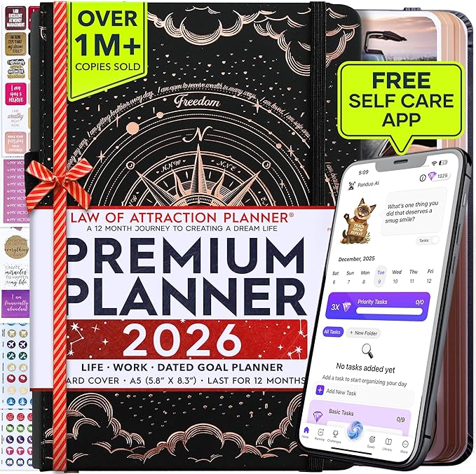Law of Attraction Planner 2026 Deluxe by FreedomMastery