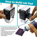 MaxMark Large Self-Inking Rubber Date Office Stamp - Image 6