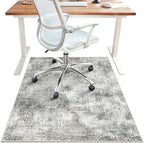 Office Chair Mat for Hardwood Tile Floor, Abstract 48"X 60" Desk Mats for by BESBLEE