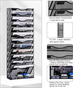 Solinxe 12-Tier Wall File Organizer, Mesh Mail Organizer Wall Mounted Paper - Image 5