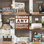 Avana Modern Acoustic Wood Wall Panels – 47.2 X 12.6 Inch Walnut Acoustic - Image 3
