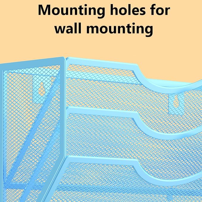 Kuntine.B Wall File Organizer Office Hanging Magazine Holder Wall File Organizer - Image 4